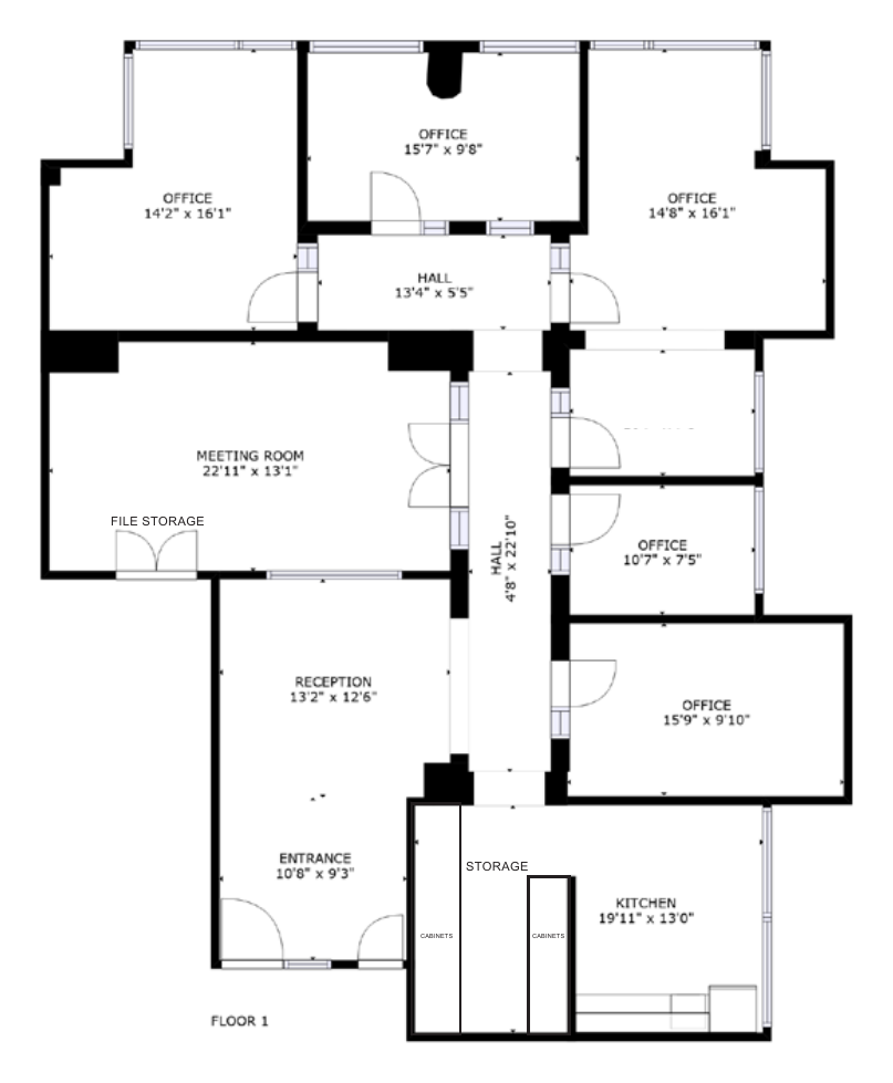 Floor plan, 1350 Columbia St