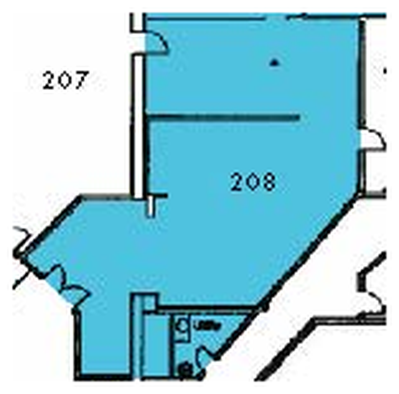 Floor plan, 700-740 13th St