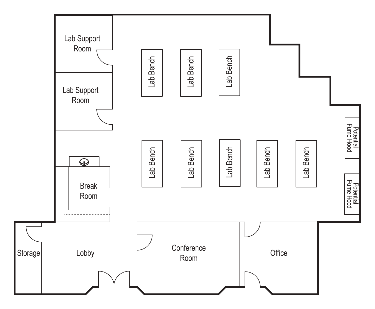 Floor plan, 9909 Huennekens St